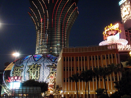 Casinos at night
