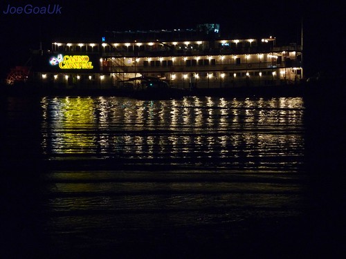 Casino boat at night