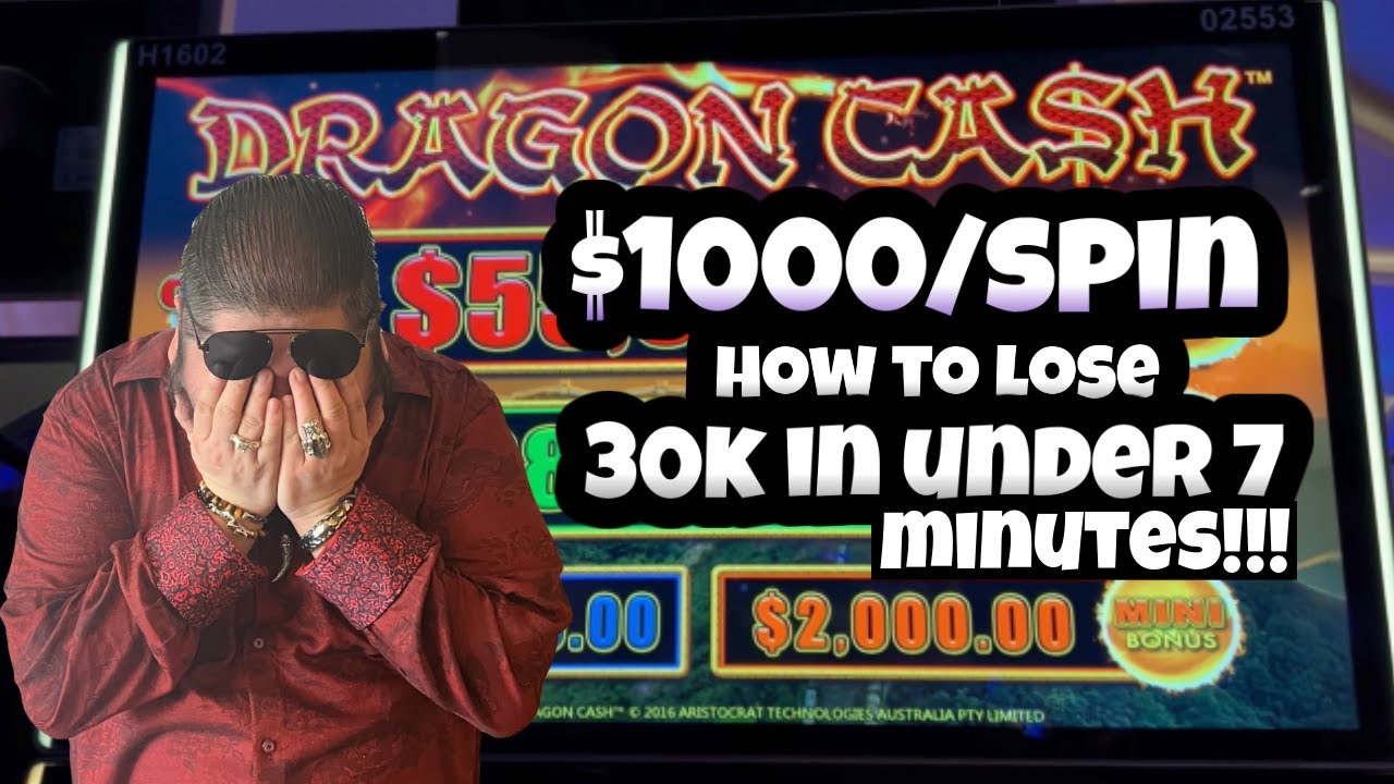 ,000/SPINS!! HIGH LIMIT DRAGON CASH!! HOW TO LOSE ,000 IN UNDER 7 MINUTES!!! HARD ROCK AC