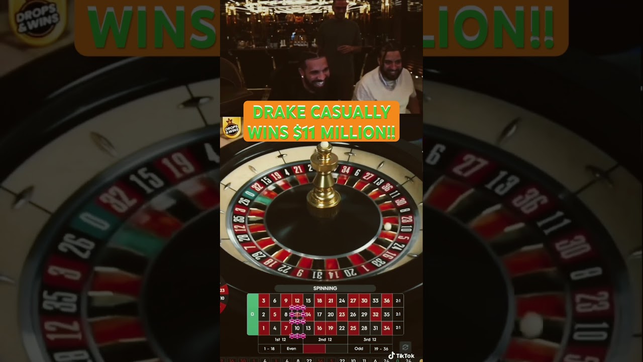 DRAKE CASUALLY WINS $11 MILLION !! #drake #roulette #drakeroulette #gambling #onlineroulette #UK Casino Online