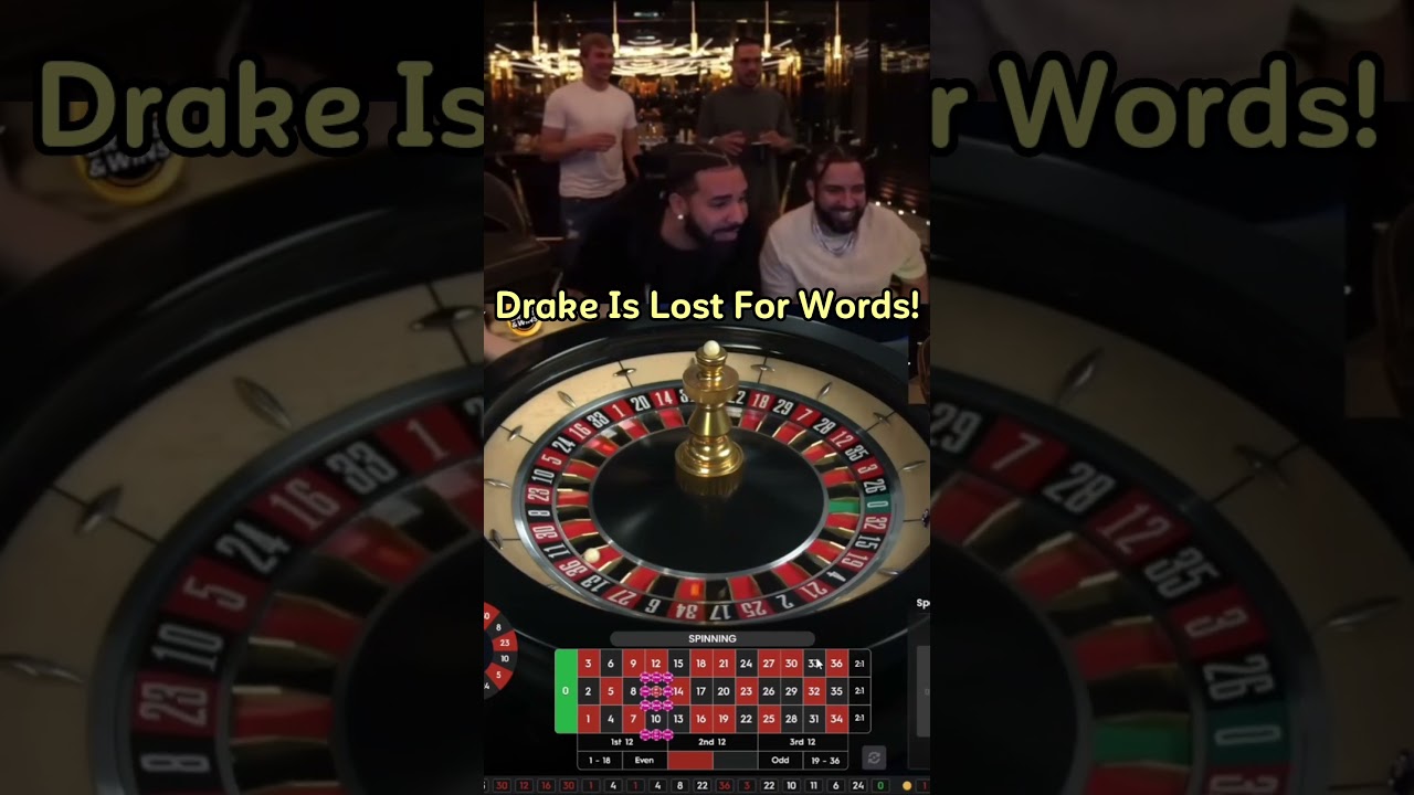 Drake Is Lost For Words When Playing Roulette! #drake #roulette #British casino online #gambling