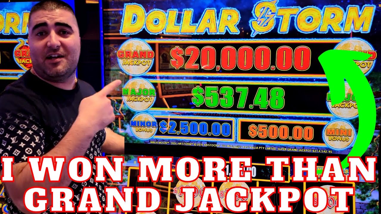 I Won More Than $20,000 GRAND JACKPOT - BIGGEST JACKPOT Of My Life On Dollar Storm Slot