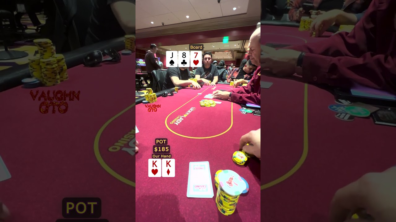 POCKET KINGS! too the Unexpected!? #poker #shorts #gamble #British casino online #holdem #pokerstars
