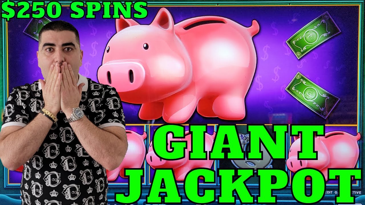 1 Of THE BIGGEST JACKPOTS Ever On Piggy Bankin Slot Machine - $200 SPIN