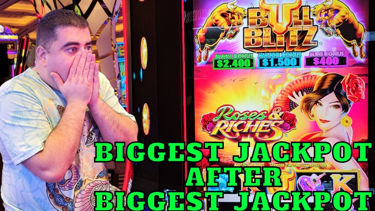 BIGGEST JACKPOT After BIGGEST JACKPOT On Bull Blitz Slot Machine