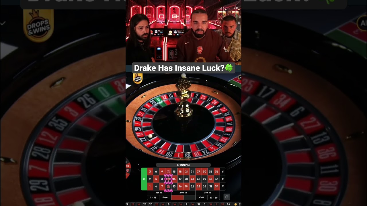 Drake Has Insane Luck On Roulette? #drake #roulette #bigwin #maxwin #British casino online