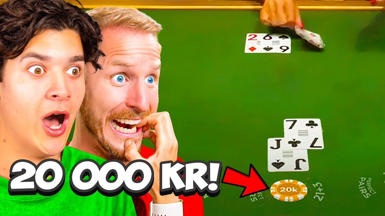 Satsar 20 000 kr på en hand blackjack hos NordicBet UK Casino Online