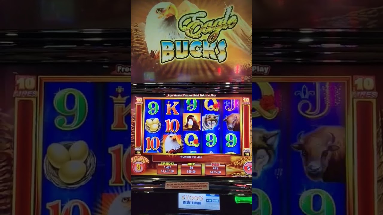$50 Eagle Bucks Bonus, Handpay Jackpot #slots #British casino online #highlimit #gambling #lasvegas #jackpot #bonus