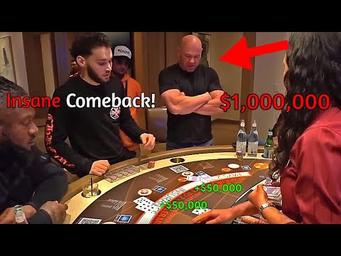 Dana White & Adin Ross Gamble High Stakes On Blackjack! *$1,000,000+*