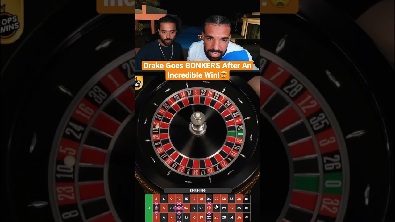 Drake Goes BONKERS After An Incredible Win On Roulette! #drake #roulette #UK Casino Online #maxwin #bonkers