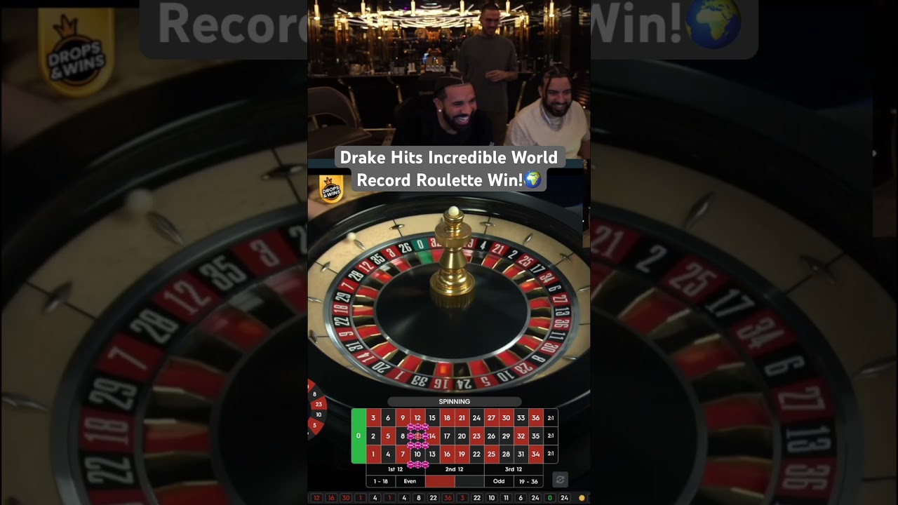 Drake Hits Incredible World Record Roulette Win! #drake #roulette #British casino online #maxwin #worldrecord