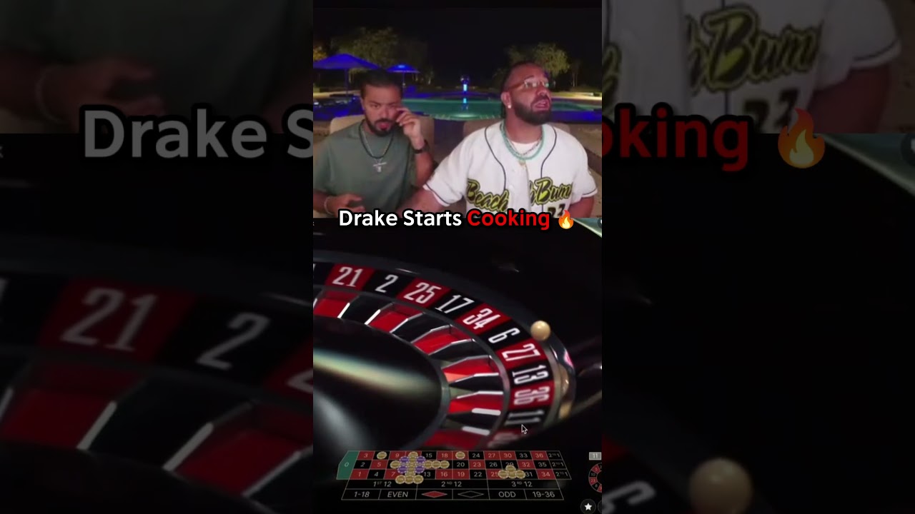 Drake Starts Cooking On Roulette! ? #drake #roulette #bigwin #maxwin #UK Casino Online #gambling