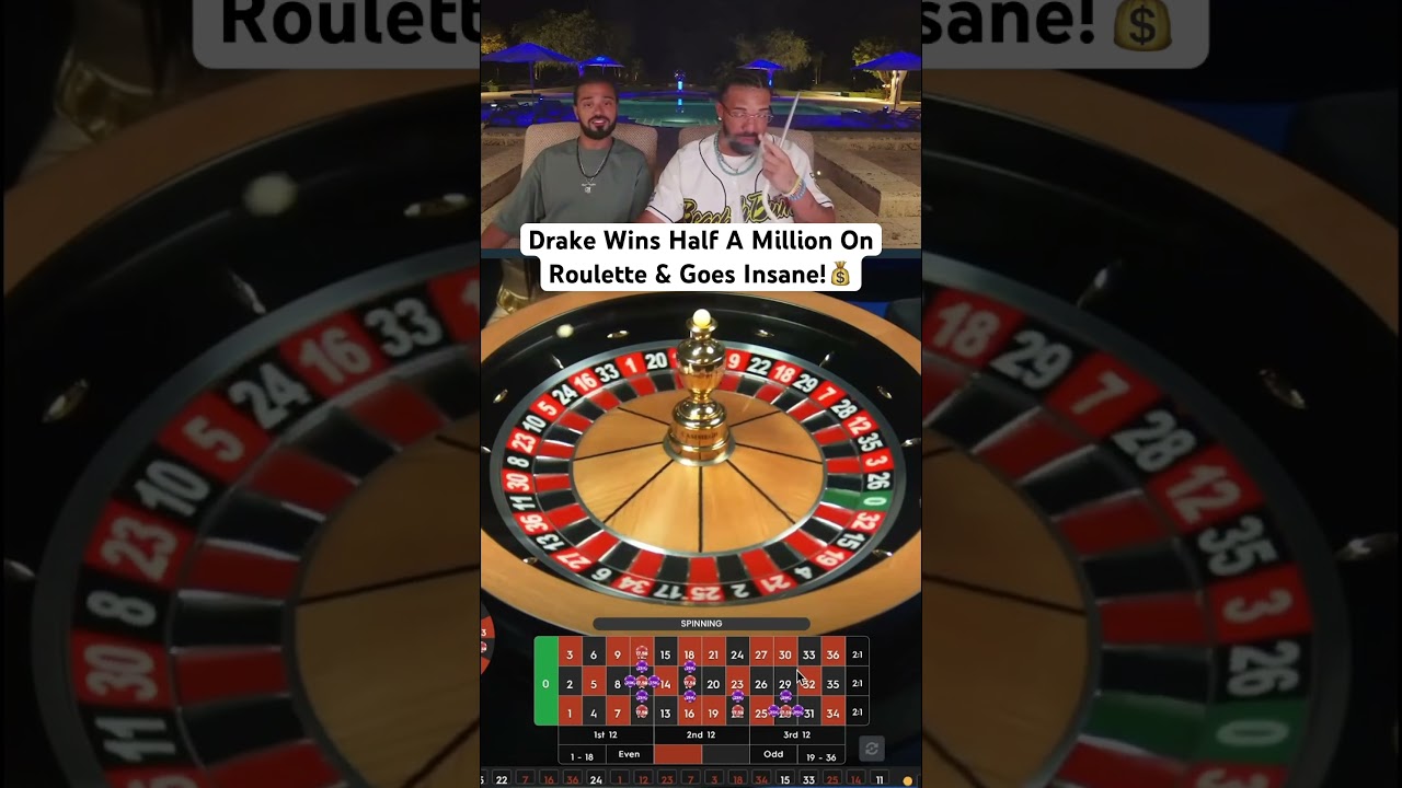 Drake Wins Half Million On Roulette & Goes Insane! #drake #roulette #UK Casino Online #maxwin #highroller