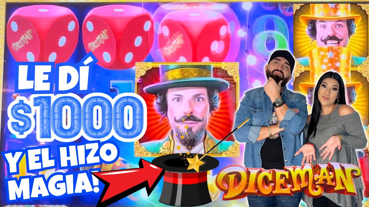 ? LE DI $1000 A ESTE MAGO Y EL HIZO SU MAGIA EN EL UK Casino Online ? DICEMAN SLOT MACHINE