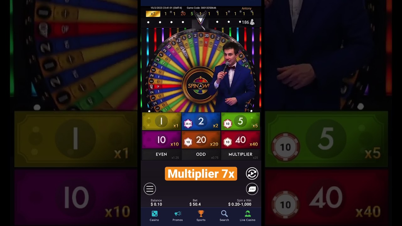 Massive multiplier in spin a win playtech live British casino online game Part 1  #shorts