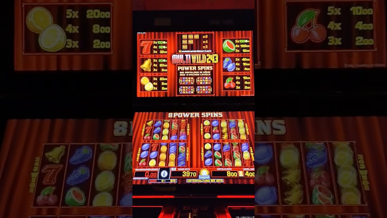 MULTI WILD 243 POWER SPINS! Fette Action am Spielautomat! EXTREM RISIKO! Merkur