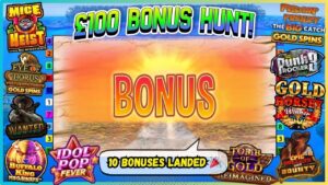 Bua Mór ar £100 Tóraíocht Bhónais! Casino ar líne RA - Ag casadh ar Geallta Íseal! D’éirigh liom teacht i dtír 10 bónais!