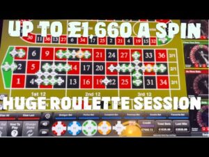 £11,000 in aghaidh Seisiún Roulette Ceasaíneo Ardteorainn. Beagnach 1.5 uair - Suas le £1,660 le casadh Mór